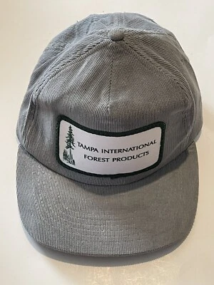 Vintage Tampa International Forest Products Strapback Hat CapCorduroy Rare - Image 1 of 4