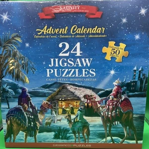 Krippe - Adventskalender 24 Puzzles Puzzle Eurographics Puzzle Neu! - Bild 1 von 4