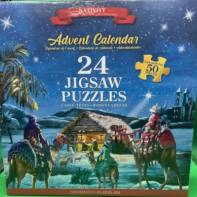 Natividad - Calendario de Adviento 24 Rompecabezas Rompecabezas Eurográfico ¡Nuevo! Foto 1 de 4
