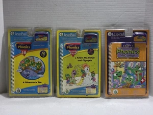 LOTE DE 3 NUEVOS LIBROS Y CARTUCHOS INTERACTIVOS LEAP PAD FONÉTICA EDADES 4 EN ADELANTE - Imagen 1 de 8
