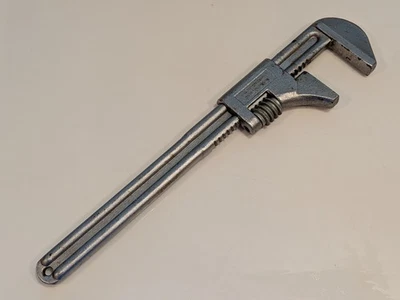 "Llave de tubo vintage Diamond C718 14"" ajustable acero forjado herramienta EE. UU." Foto 1 de 4