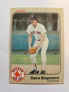 Fleer Dave Stapleton 1983 #196 casi nuevo - Imagen 1 de 1