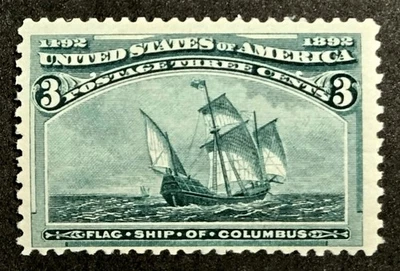 brimar: US Scott #232 como nuevo (MNH, OG) EXPOSICIÓN COLOMBIANA 3¢, NH, centrado, SCV $97,50 Foto 1 de 4