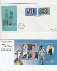 (2) 1972-02 GREAT BRITAIN FIRST DAY ISSUE COVERS ANTIGUA & CAYMAN ISLANDS - Foto 1 di 2