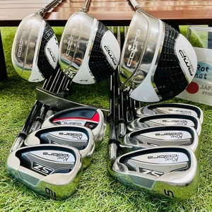 King Cobra Fullset AMP 1w 3w 4hy SZ Iron 5-9P 11Pcs R Flex Golf Club Mens Used - Picture 1 of 23
