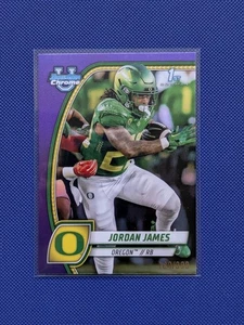 Jordan James 2024 Bowman Chrome University Oregon #105 1st Purple Refractor /399 - Bild 1 von 2