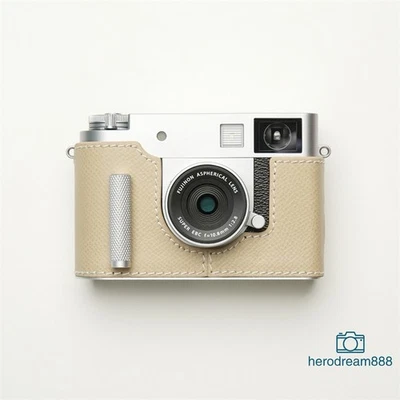 Grip Half Case For Fujifilm XHalf Leather Metal Insert Camera Cover MrStone New - Image 1 of 4