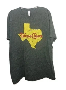 Bella Canvas Women's T Shirt Texas Chica In Red Size XL Green With Yellow - Picture 1 of 4