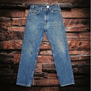 Pantalones de mezclilla vintage Levi's 505 para hombre 34x30/32x29 con pestaña naranja ajuste regular pierna recta - Imagen 1 de 10