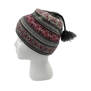 Smartwool Beanie Kids Knit Pom Logo Circles Hat Cap Merino Wool Pink - Picture 1 of 7