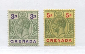 Grenada KGV 1922 3/ and 1923 5/ mint o.g. hinged - Bild 1 von 1