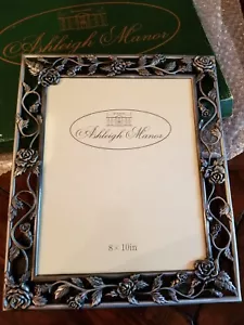 Ashleigh Manor 8 x 10 Pewter Picture Photo Frame - Picture 1 of 2