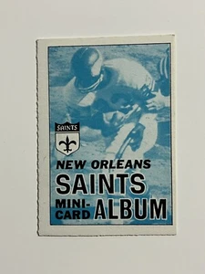 1969 Mini Card Stamp Albums Football NFL Cards New Orleans Saints - Bild 1 von 2