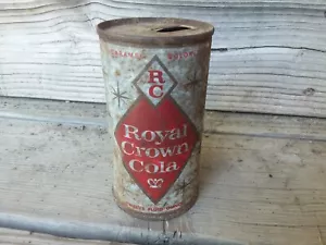 Vintage "Royal Crown Cola" Flat-Top Stahl Soda Dose Pop Werbung Deko Sammeln - Bild 1 von 4