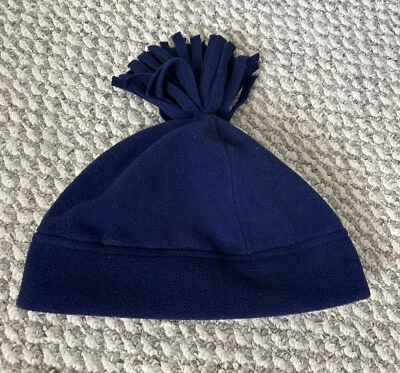Sombrero de Invierno Hanna Andersson Pompón Borlas Azul Marino Talla Mediana M Foto 1 de 3