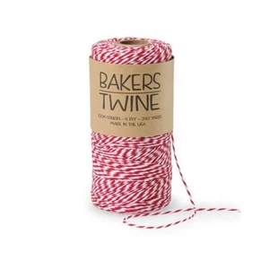Cherry Red and White Baker's Twine - 4 Ply - 240 Yards (ABTCR) - Picture 1 of 1
