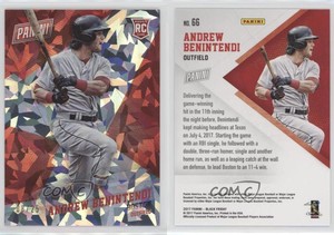 2017 Panini Black Friday Rookies Cracked Ice /25 Andrew Benintendi #66 Rookie RC