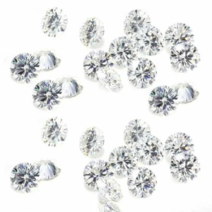 1 Ct Certified Round Natural Diamond Lot F Color VVS Clarity .10Ct Each 10 Pcs - Picture 1 of 5
