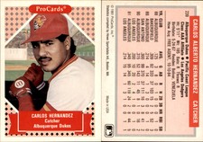 Carlos Hernandez 1991 ProCards Tomorrow's Heroes #239 Card *AutographDen*