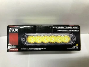 TRUX TLED-W16A26 AMBER STOBE LIGHTS 4 DIODE WITH L BRACKET 36 PATTERNS 12-24V - Picture 1 of 8