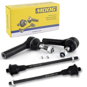 4 MOOG Front Inner and Outer Tie Rod End Links Kit for GMC Yukon XL Sierra 2500 - Picture 1 of 7