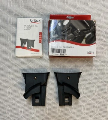 Receptores/adaptadores de asiento de coche para silla de paseo Britax B-Agile 3 y 4 Click & Go individuales Foto 1 de 4