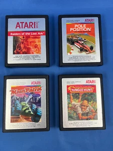 Jungle Hunt ~ Pole Position ~ Moon Patrol ~ Raiders Ark Atari 2600 Lot Tested ~ - Picture 1 of 6
