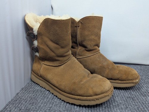 Taglia 8 Donna Stivali UGG Marciela II Castagno Marrone Shearling Scamosciato