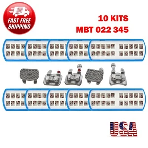 10 Sets Dental Kieferorthopädische Mini Brackets Creative Braces MBT 022 345 MIM Haken - Bild 1 von 12