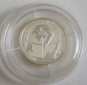 Russia 1 Rublo 1998 Giochi Mondiali della Gioventù a Mosca Immersioni 1/4 Oz Argento - Foto 1 di 2