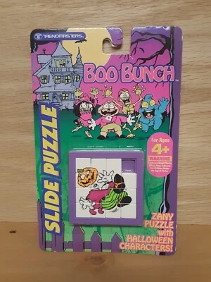 Vintage Trendmasters Halloween Boo Bunch Heddy 1993 Slide Puzzle Caldor NOS - Image 1 of 4