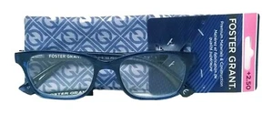 Gafas de lectura cuadradas azules Parissa Foster Grant para mujer ~ Elige la fuerza - Imagen 1 de 5