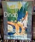 Vintage Dinan Brittany Tourisim Poster