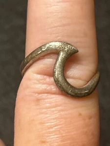 ANELLO OCEAN WAVE FIRMATO ARGENTO STERLING IC TAGLIA 7 - Foto 1 di 7