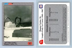 Duane Carter Sr. #72 All World Indy 1991 CDA Trading Card - Picture 1 of 1