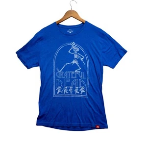 Grateful Dead Dancing Bears Skeleton Jam Band Soft T Shirt Men's Blue Tee co M - Picture 1 of 4