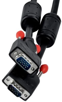 Original Schwarz NEU LINDY HQ SVGA VGA / D-SUB 5M CABLE 37375 D-SUB 15-PIN MALE - Bild 1 von 2