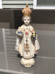 Vintage Porcelain Infant Jesus of Prague Figurine IHS 9-1/2” ISSUE - Picture 1 of 11