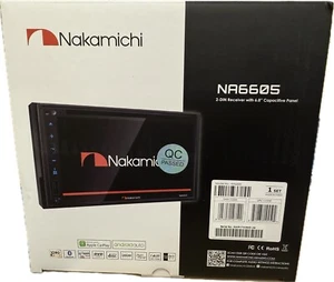 NAKAMICHI | NA6605 2-DIN Receiver with 6.8" Capacitive Panel Touchscreen | NEW - Picture 1 of 5