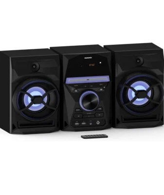 Magnavox MM441 Bluetooth CD Shelf System, Black - 3 Piece - Image 1 of 4