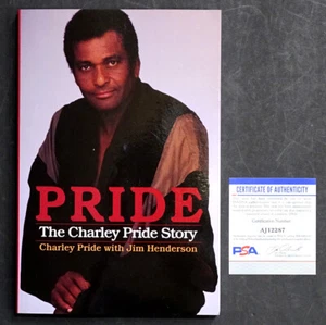 THE CHARLEY PRIDE STORY Country Music SIGNED AUTOGRAPH Book with PSA/DNA COA - Picture 1 of 2