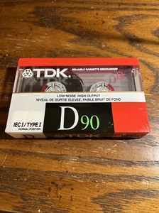 Cassette de audio estándar TDK D90 (A00808-20) - Imagen 1 de 2