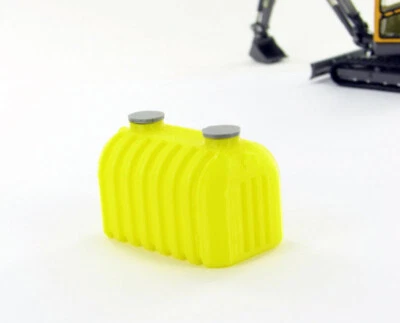 1:50 Yellow Septic Tank Plastic 3D to Scale Diorama Piece - Image 1 of 2