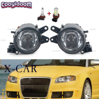 Pair left and right front bumper LED fog lights For Audi A4 B6 X-CAR 2001-2005 - Imagem 1 de 4
