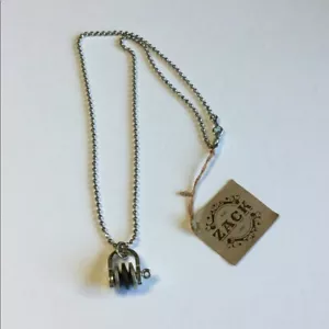 ZACK MENS PENDANT NECKLACE STAINLESS STEEL NWT - Picture 1 of 6