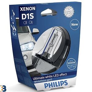 Philips D1S WhiteVision Xenon Scheinwerferlampe 5000K 85415WHV2S1 gen2 1 Stück