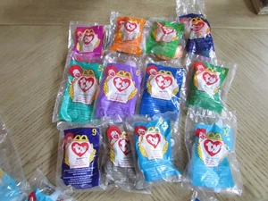 12 BEANIE BABIES 1998 MCDONALDS HAPPY MEAL TOYS SERIES 1-12 NEW BEANIE LOT-B38 - Picture 1 of 1