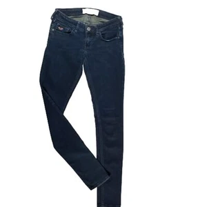 Pantalones de mezclilla para mujer Hollister California tiro bajo ajustados azules elásticos talla O W24 L31 - Imagen 1 de 12