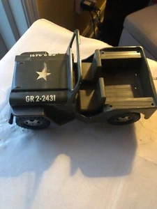 VINTAGE CIRCA 1960’s TONKA ARMY JEEP Pressed Steel - Picture 1 of 5