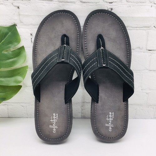 CLARKS COLLECTION Sandali infradito uomo 12 M neri infradito slip on slide